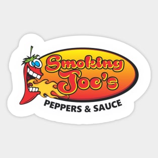 Front Only Smoking Joe's Logo T-Shirt Sticker